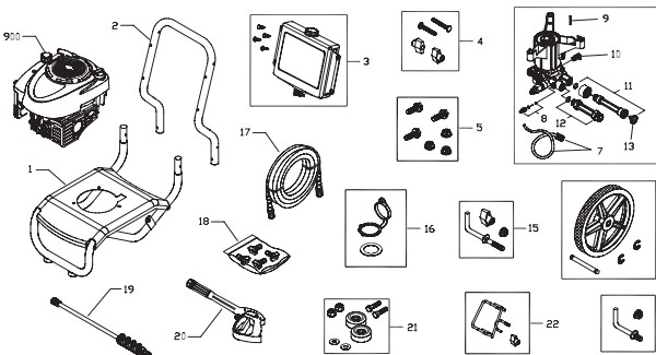 Craftsman Pressure Washer 020312-2 Parts & manual